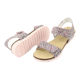 Bartek pink sandals with leopard print 79183-BBK 3