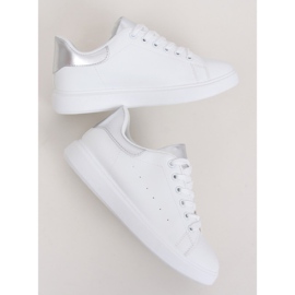White women's sneakers LA85P Silver 1