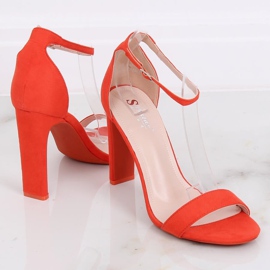 Orange high-heeled sandals NF-37P Orange multicolored 1