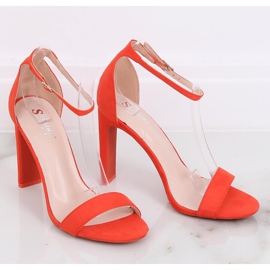 Orange high-heeled sandals NF-37P Orange multicolored 2
