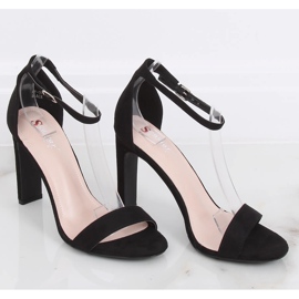 Black high-heeled sandals NF-37P Black 1