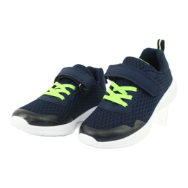 Sports shoes for Velcro navy blue/Green News 20Z55-2312 2