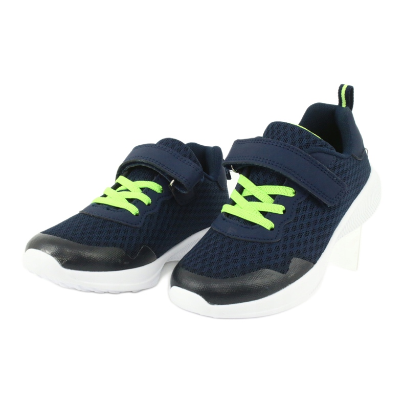 Sports shoes for Velcro navy blue/Green News 20Z55-2312 2