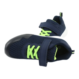 Sports shoes for Velcro navy blue/Green News 20Z55-2312 4