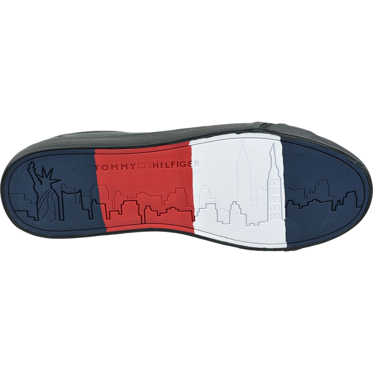Tommy hilfiger black & red flag detail sneaker trainers new arrivals