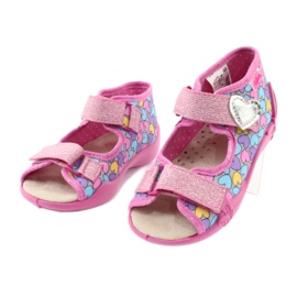 Befado yellow children's shoes 342P014 pink 3