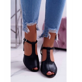 Leather Women Sandals Maciejka Black 04117 2