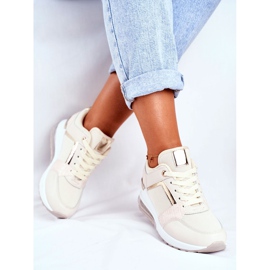 ADY Women's Sport Sneakers Beige Sparks 1