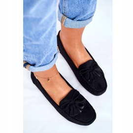 EVE Women's Loafers Suede 20PB35-2003 Black Donna Mia 1
