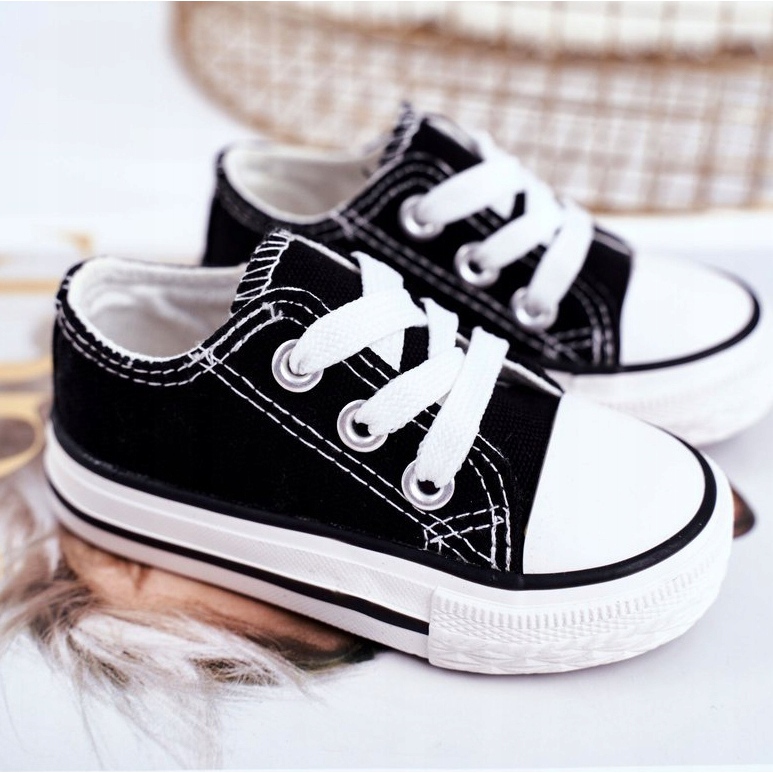 FRROCK Black Filemon Children's Classic Sneakers 1