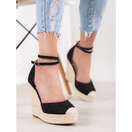 SHELOVET High Espadrilles On The Wedge black 2