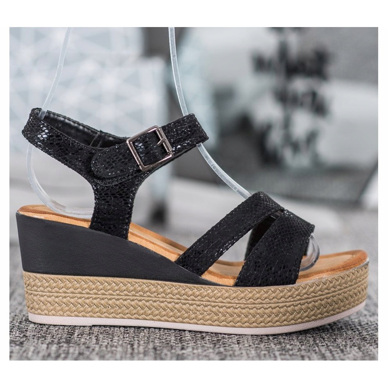 Sea Elves Comfortable Sandals black 2 Sea Elves Comfortable Sandals black 2