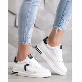 SHELOVET Sport shoes made of eco leather white 2