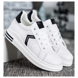 SHELOVET Sport shoes made of eco leather white 1