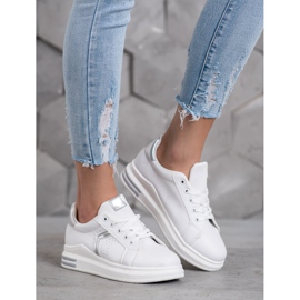 SHELOVET Sport shoes made of eco leather white 1