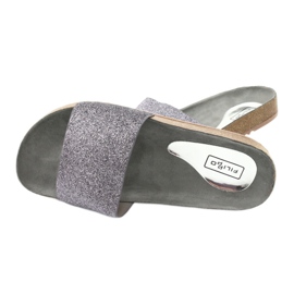 Filippo Silver profiled women's flip flops DK1373/20 grey 3 Filippo Silver profiled women's flip flops DK1373/20 grey 3