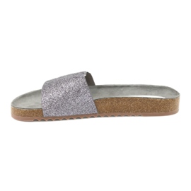 Filippo Silver profiled women's flip flops DK1373/20 grey 1