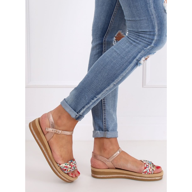 Champagne women's sandals CK151P Champagne pink 1