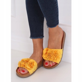 Women's honey slippers F191 Yellow 2