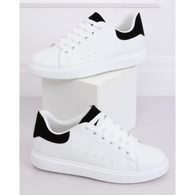 White women's sneakers LA85P Black 1