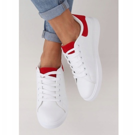 White women's sneakers LA85P Red 2 White women's sneakers LA85P Red 2