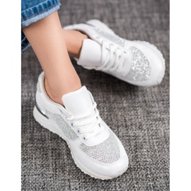 SHELOVET Stylish White Sport Shoes 2