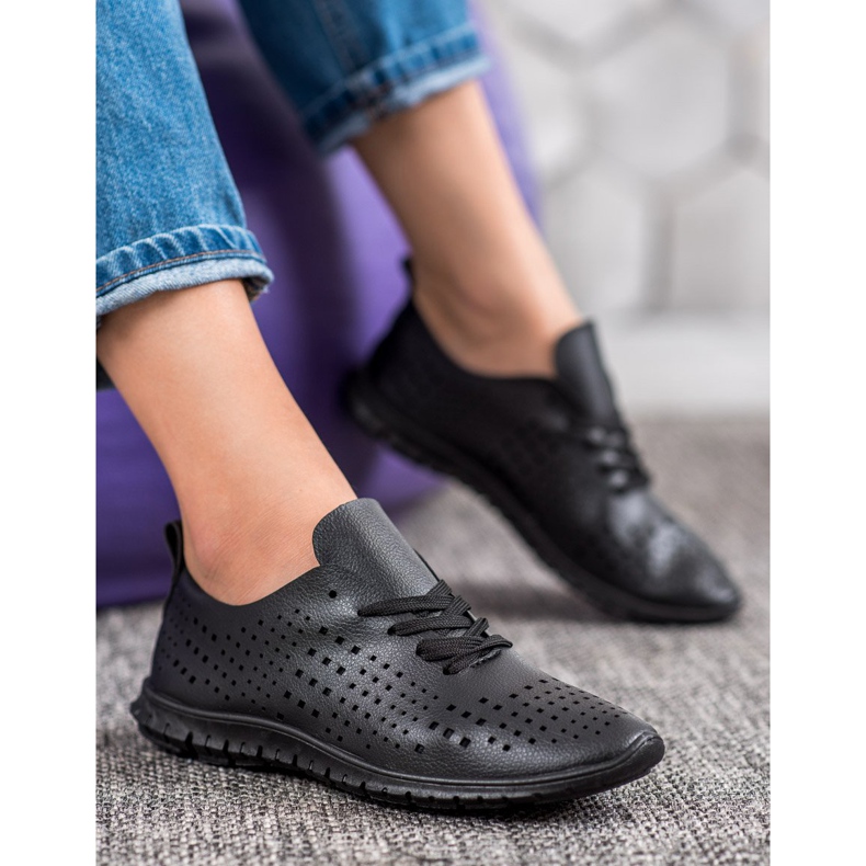 Camo Openwork Sneakers With Eco Leather black 1