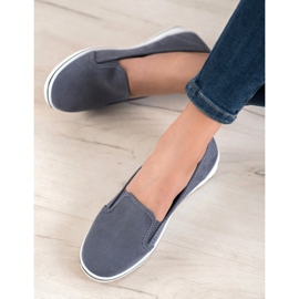 SHELOVET Suede Slipons blue 1