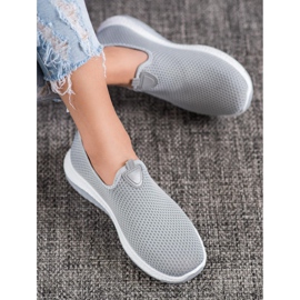 Renda Openwork Slipons On The Platform grey 1