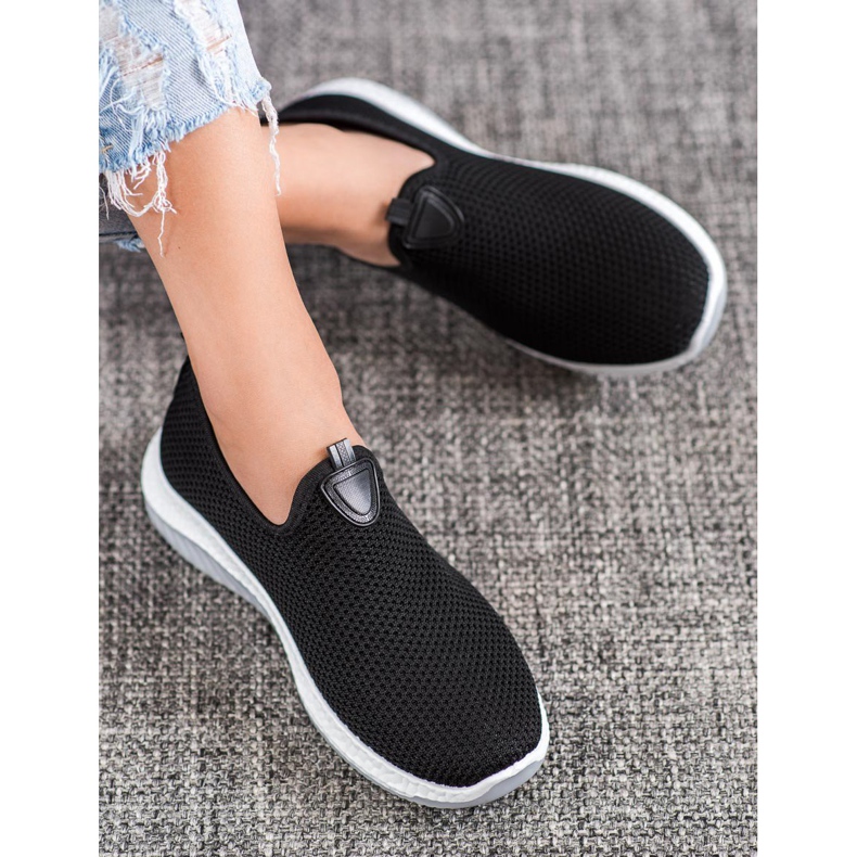 Renda Openwork Slipons On The Platform black 2