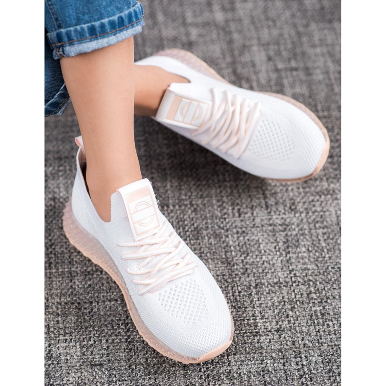 SHELOVET Sneakers With Transparent Sole white 2