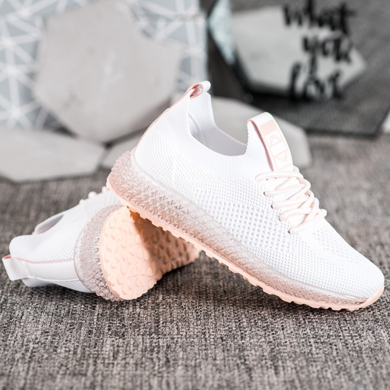 SHELOVET Sneakers With Transparent Sole white 1