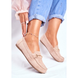 BUGO Women's Loafers Suede Beige Dive 2