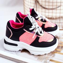 FRROCK Black Matylda Children's Sport Shoes with Glitter multicolored 2