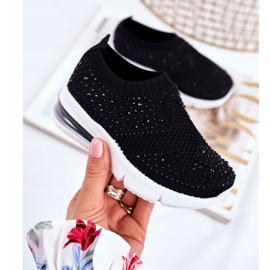 FRROCK Black Linda Children's Sport Shoes With Cubic Zirconia 2 FRROCK Black Linda Children's Sport Shoes With Cubic Zirconia 2