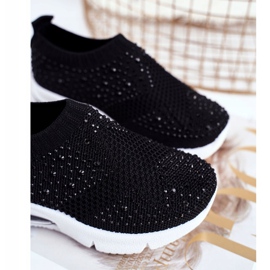 FRROCK Black Linda Children's Sport Shoes With Cubic Zirconia 1 FRROCK Black Linda Children's Sport Shoes With Cubic Zirconia 1