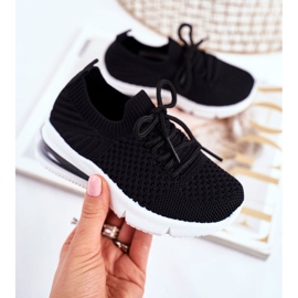 FRROCK Black Lena Laced Children's Sport Shoes 2