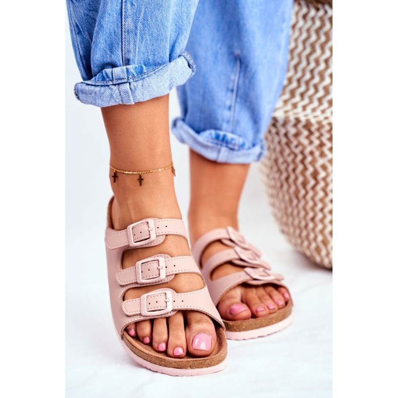 Women's Slippers Big Star Powder Pink FF274627 1