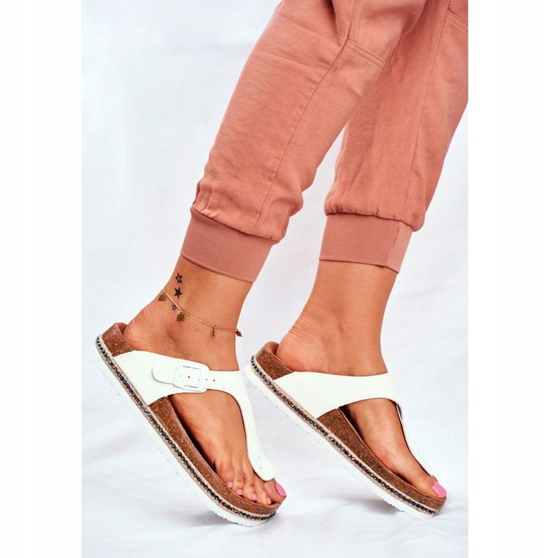 Women's Flip-flops Big Star White FF274631 2