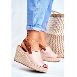 Women's Sandals On Wedge Big Star Pink FF274984 1
