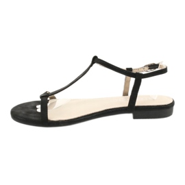 Black women's sandals Filippo DS1297 / 20 BK 1