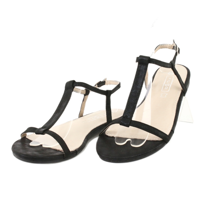 Black women's sandals Filippo DS1297 / 20 BK 2
