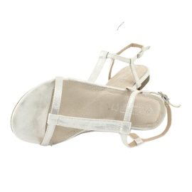 Women's silver sandals Filippo DS1297 / 20 SI 3