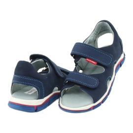 Velcro sandals Mazurek 314 navy blue 3