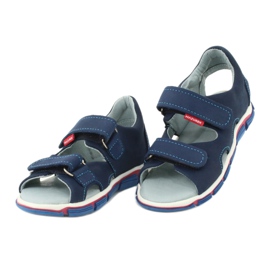 Velcro sandals Mazurek 314 navy blue 2