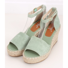 Espadrilles on wedges mint TU147 Green 1