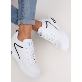 White NB337 White wedge sneakers 2