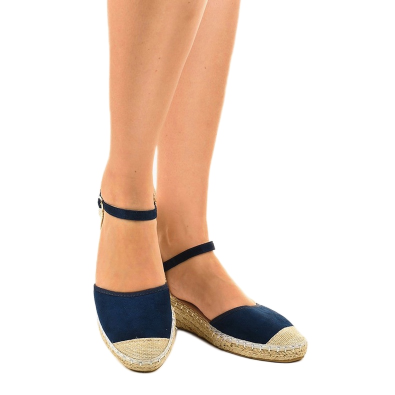 Navy blue espadrilles 3M85-18 1