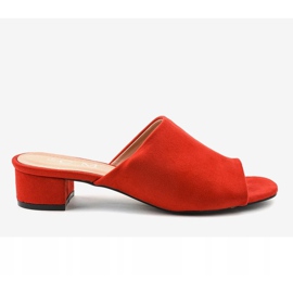 Red high-heeled sandals 77-91 2