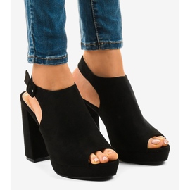 Black suede ankle boots on the 77-103 post 1